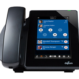 Digium D80 - IP-телефон,1 SIP линия, POE, 1Гб порт, Bluetooth, сенсорный дисплей