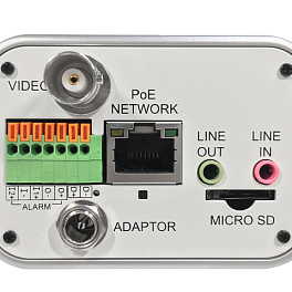 Камера внутр., H.264, MJPEG,  CMOS, PoE, 3x оптическое увеличение, Макс. угол обзора 109°