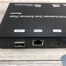 4K HDMI+USB KVM удлинитель по витой паре/оптике (приемник)