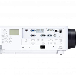 Одночиповый DLP-проектор 9.500 лм (без объектива), Full HD 1920 x 1080, 16:9, две лампы, 2500:1. Разъемы: HDBaseT, 2xHDMI, 1хSDI, 1хDVI-D. Вес 17,1кг. Белого или черного цвета