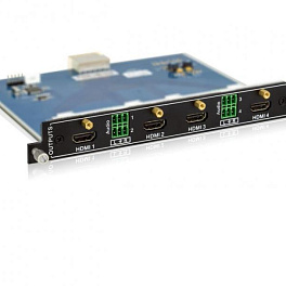 Плата выходная для модульного матричного коммутатора Digis MMA-O4-UH, 4K, x4 HDMI v.1.4, HDCP 1.4, x4 аудио выход (3 pin Phoenix), EDID