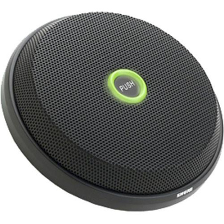 Настольный конденсаторный микрофон граничного слоя, тройной от 90-0-90° до 120-120-120° , с возможностью поверхностного монтажа, кнопка включения, LED индикация, программируемый переключатель, цвет черный.