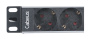 Cabeus, PDU-4P-2IEC, блок евророзеток для 10" шкафов, горизонтальный, 4 розетки, 10 A, без выключателя, алюминиевый корпус, шнур 2 м, вилка IEC 320 C14 Cabeus, PDU-4P-2IEC, блок евророзеток для 10" шкафов, горизонтальный, 4 розетки, 10 A, без выключателя, алюминиевый корпус, шнур 2 м, вилка IEC 320 C14