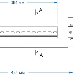 Cabeus, JD04B-BK, щеточный кабельный ввод для настенных шкафов SH-05F, WSC-05D, напольных шкафов SH-05C, ND-05C, цвет черный (RAL 9004)