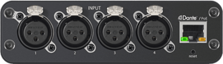 Shure ANI4IN-XLR 4-канальный сетевой аудио интерфейс Dante Mic/Line с XLR входами
