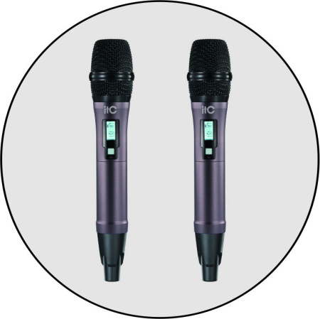 ITC T-521UH, радиосистема 2 ручных микрофона