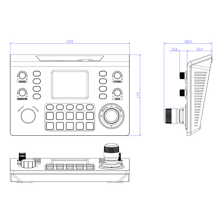 Prestel KB-IP12, пульт управления для PTZ камер