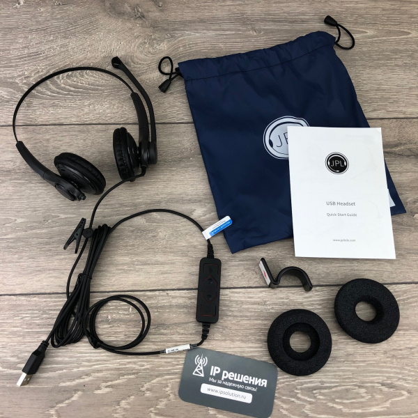 JPL 400B-USB, проводная гарнитура с шумоподавлением USB 2.0 JPL 400B-USB, проводная гарнитура с шумоподавлением USB 2.0