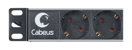 Cabeus, PDU-9P-2IEC, блок евророзеток для 19" шкафов, горизонтальный, 9 розеток, 10 A, без выключателя, алюминиевый корпус, шнур 2 м, вилка IEC 320 C14 Cabeus, PDU-9P-2IEC, блок евророзеток для 19" шкафов, горизонтальный, 9 розеток, 10 A, без выключателя, алюминиевый корпус, шнур 2 м, вилка IEC 320 C14