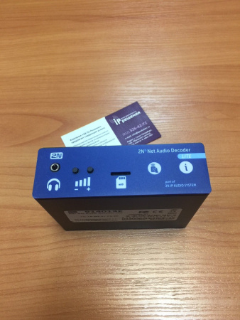 2N NetAudio Decoder Lite - система IP-аудиовещания, без усилителя, подключение LAN/WAN