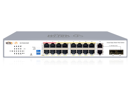 WI-TEK WI-PCES218GF, настраиваемый коммутатор