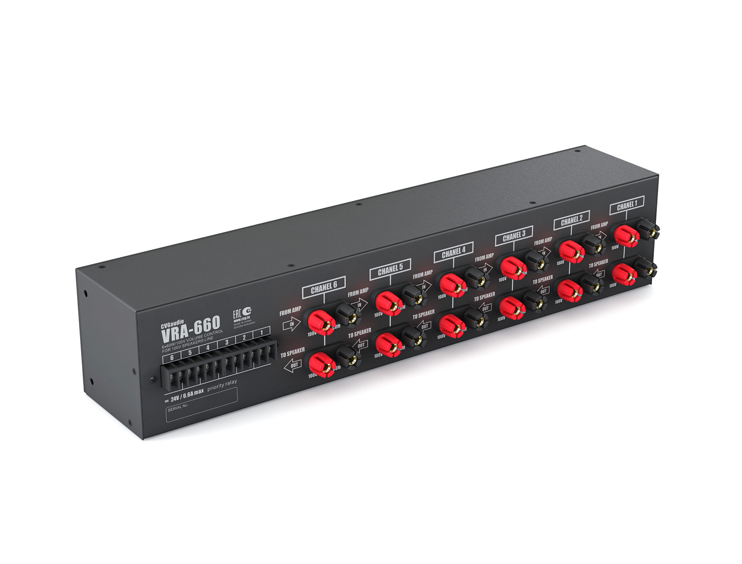 CVGaudio VRA-660, шестиканальный регулятор громкости CVGaudio VRA-660, шестиканальный регулятор громкости