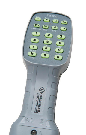 Greenlee TM-500i - тестовая трубка, шнуры с маленькими разъемами типа "крокодил"