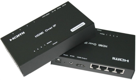Ретранслятор HDMI сигнала через TCP/IP RJ45 (комплект)