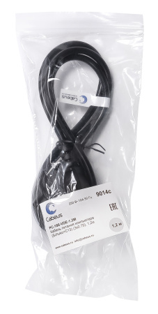 Cabeus, PC-186-VDE-1.2M, кабель питания компьютера (Schuko+C13) (3x0.75). 1.2м