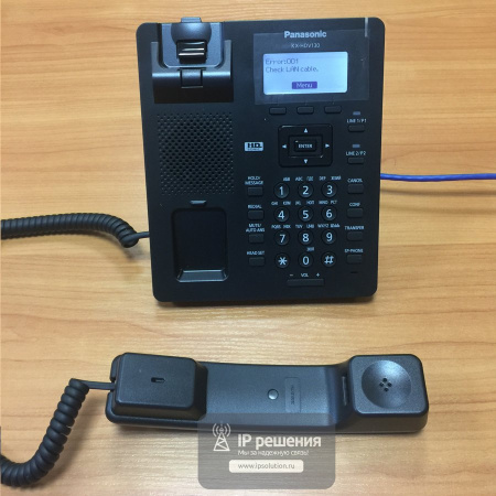 Panasonic KX-HDV130RUB, SIP телефон проводной (черный)