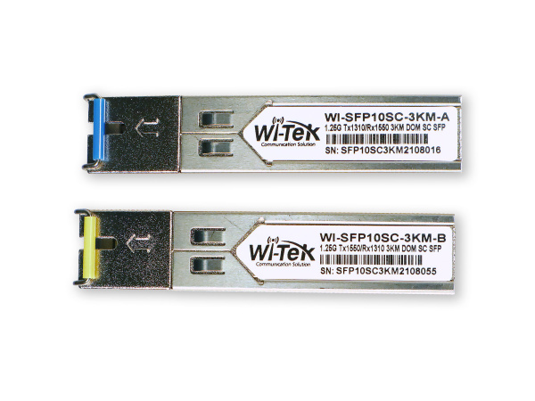 WI-TEK WI-SFP10SC-3KM, оптический трансивер