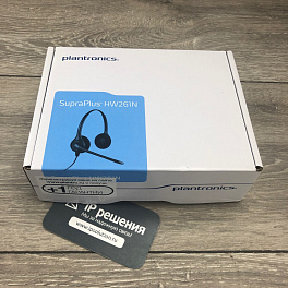 Plantronics SupraPlus Wideband (PL-HW261N), профессиональная телефонная гарнитура для контакт и call-центров