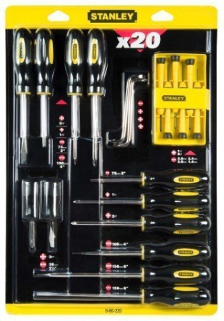 Stanley 0-60-220 - Набор из 20-ти отверток "BASIC" Stanley 0-60-220 - Набор из 20-ти отверток "BASIC"