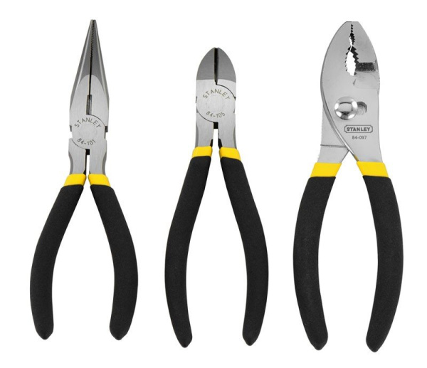 Stanley 0-84-114 - Набор губцевого инструмента Stanley (плоскогубцы, бокорезы, длинногубцы 152 мм) Stanley 0-84-114 - Набор губцевого инструмента Stanley (плоскогубцы, бокорезы, длинногубцы 152 мм)