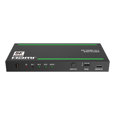 Lideo SW21A2-8K, коммутатор 2x1 HDMI 2.1