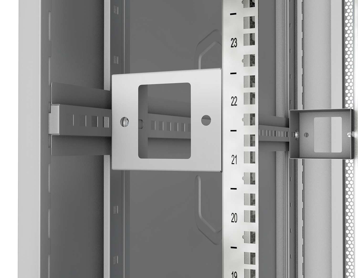 Cabeus, ND-05C-42U80/100, шкаф монтажный телекоммуникационный 19" 42U 800x1000x2055mm (ШхГхВ), цвет серый (RAL 7035)  Cabeus, ND-05C-42U80/100, шкаф монтажный телекоммуникационный 19" 42U 800x1000x2055mm (ШхГхВ), цвет серый (RAL 7035)