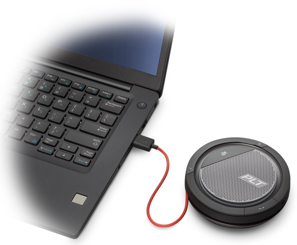 Plantronics Calisto P3200 USB-C,  портативный персональный спикерфон с 360° аудио  Plantronics Calisto P3200 USB-C,  портативный персональный спикерфон с 360° аудио