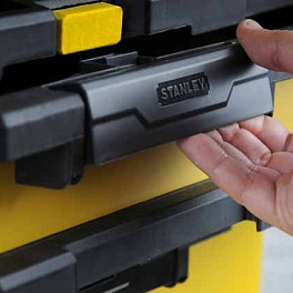 Stanley 1-95-621 - Ящик Stanley® Rolling Workshop металлопластмассовый с колесами, 56,8 x 73 x 38,9 см