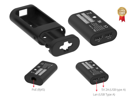 Qbic AC-620, POE-адаптер для TD-0350, RJ45, USBx2