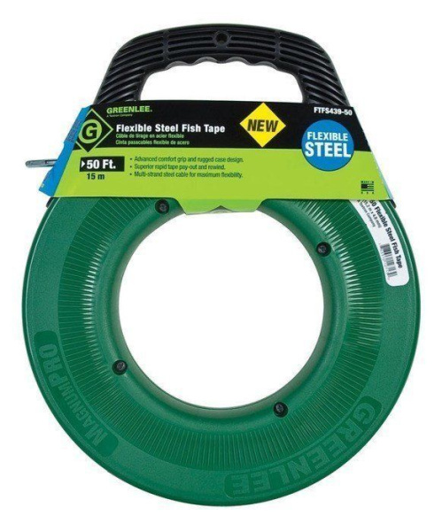 Greenlee FTFS439-50 - УЗК, гибкий стальной тросик (15,2 м х 4,8 мм) Greenlee FTFS439-50 - УЗК, гибкий стальной тросик (15,2 м х 4,8 мм)