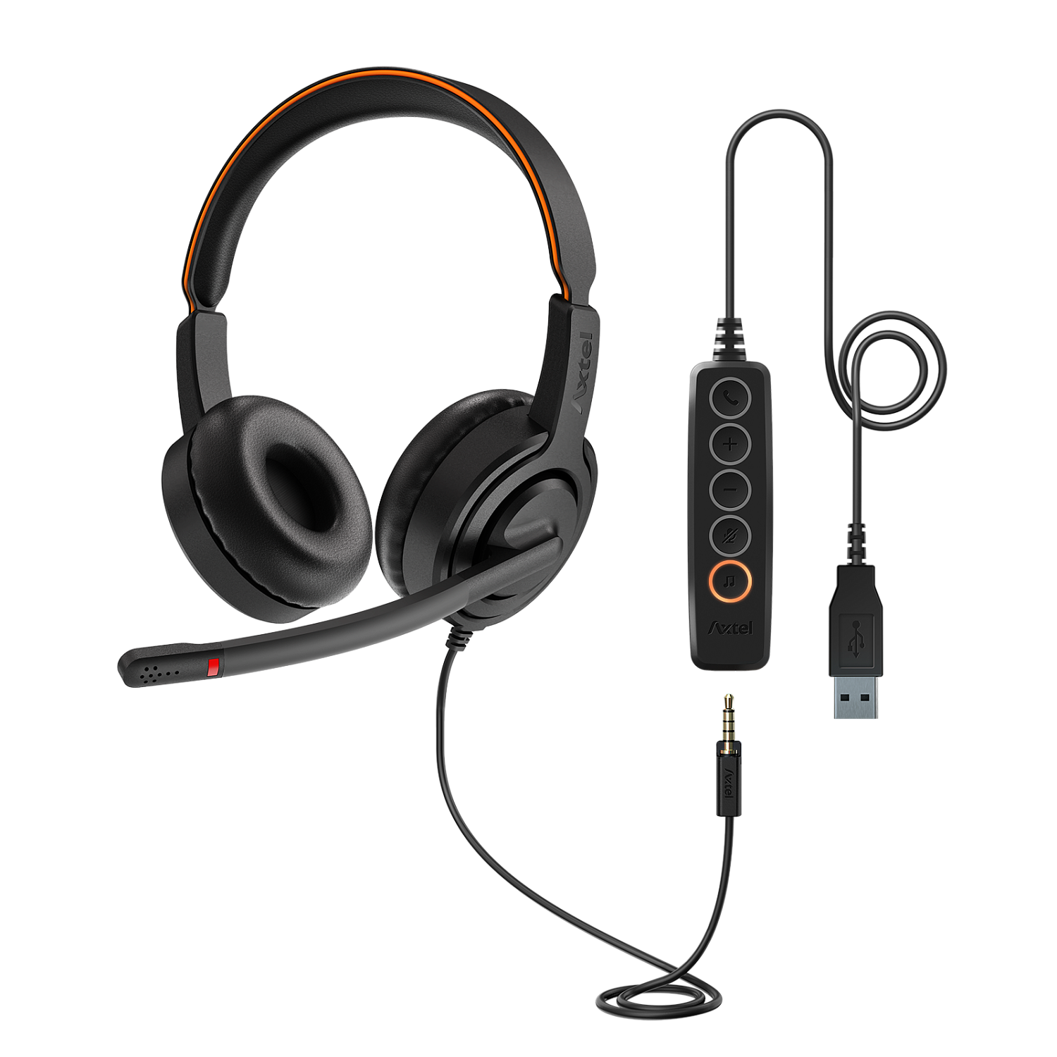 Axtel Voice UC45 duo NC, компьютерная гарнитура Axtel Voice UC45 duo NC, компьютерная гарнитура