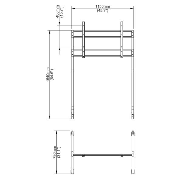 Uniview HB-8765-S, напольная подставка для интерактивных дисплеев