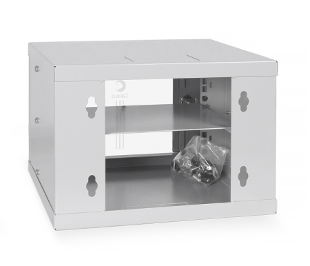 Cabeus, WSC-4U, шкаф телекоммуникационный настенный 10" 4U 326x300x225mm (ШхГхВ) дверь стекло