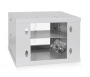 Cabeus, WSC-4U, шкаф телекоммуникационный настенный 10" 4U 326x300x225mm (ШхГхВ) дверь стекло