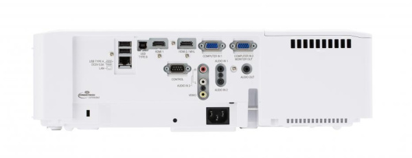 Трехчиповый 3LCD-проектор 4500 ANSI лм (встроенная несменная линза), WUXGA (1920 x 1200), 16:10, одна лампа, 16.000:1. HDMI x 2. USB. Вес 5,3кг. Белого цвета Трехчиповый 3LCD-проектор 4500 ANSI лм (встроенная несменная линза), WUXGA (1920 x 1200), 16:10, одна лампа, 16.000:1. HDMI x 2. USB. Вес 5,3кг. Белого цвета