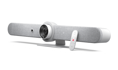 Logitech Rally Bar OFF-WHITE , видеобар (комплект с 2-мя микрофонами)