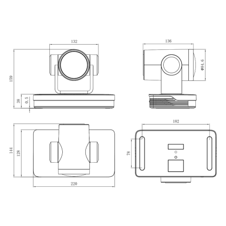 Prestel 4K-PTZ825NP, PTZ камера для видеоконференцсвязи