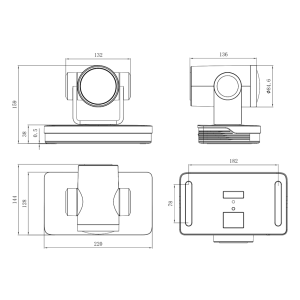Prestel 4K-PTZ831NP, PTZ камера для видеоконференцсвязи 