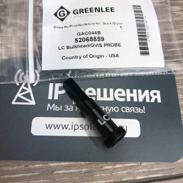 Greenlee GAC044 - адаптер розетки LC/PC для микроскопов GVIS Greenlee GAC044 - адаптер розетки LC/PC для микроскопов GVIS