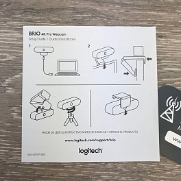 Logitech Webcam BRIO,  USB-камера для конференций с поддержкой 4K