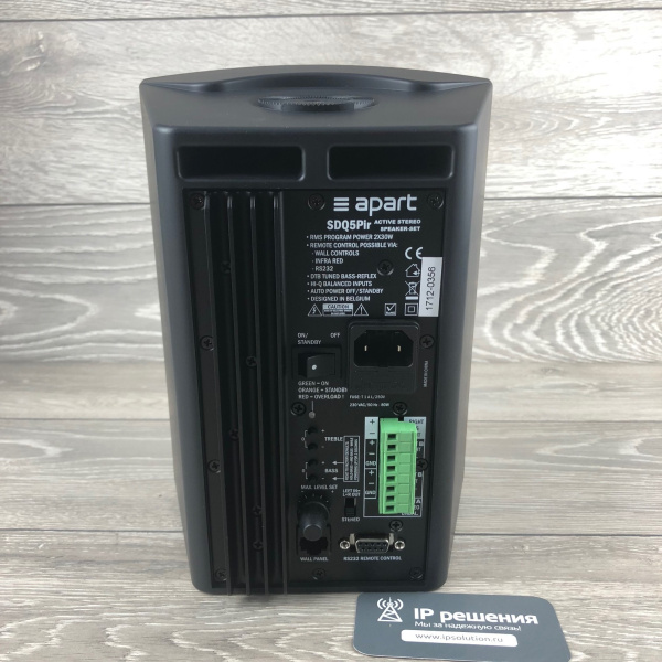 Акустика Apart SDQ5P-BL, настенная, активная (черный) Акустика Apart SDQ5P-BL, настенная, активная (черный)