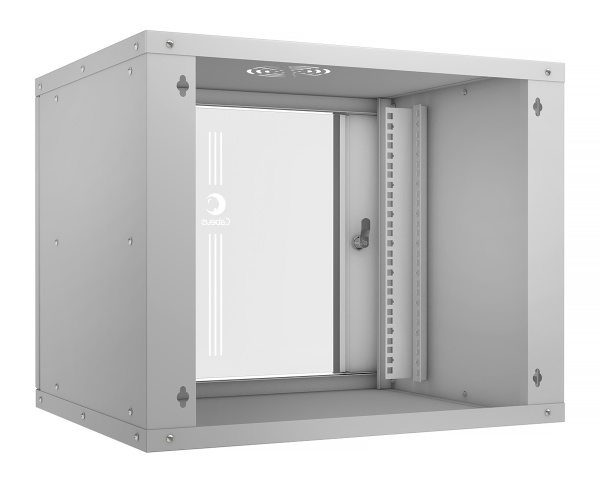 Cabeus, WSC-05D-9U55/45, шкаф телекоммуникационный настенный 19" 9U, серия LIGHT разборный, дверь стекло, цвет серый Cabeus, WSC-05D-9U55/45, шкаф телекоммуникационный настенный 19" 9U, серия LIGHT разборный, дверь стекло, цвет серый