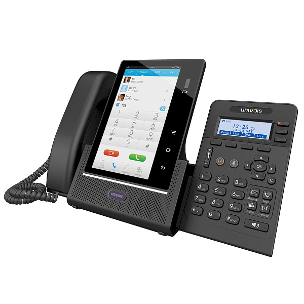 UNIVOIS U8KS, IP-телефон, 8 SIP аккаунтов, POE, Bluetooth, 1ГБ порт