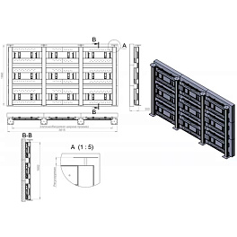 Prestel KIT33-5508FC, готовая видеостена