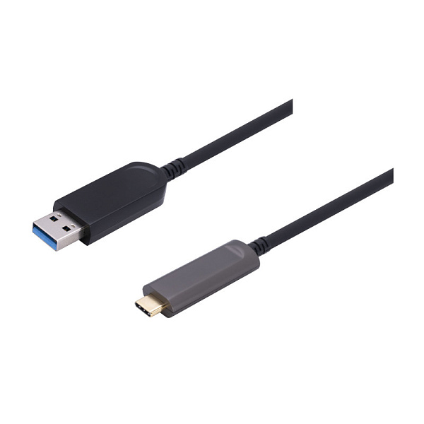 CleverMic Hybrid Cable AM - USB-C, оптический кабель 15м