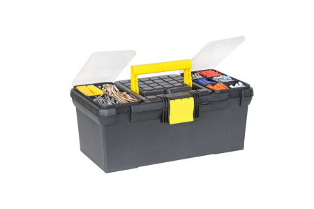 Stanley 1-93-335 - ЯЩИК ДЛЯ ИНСТРУМЕНТА С 2-МЯ ОРГАНАЙЗЕРАМИ В КРЫШКЕ И ЛОТКОМ ПЛАСТМАССОВЫЙ (39,4 x 22,2 x 16,2 СМ) Stanley 1-93-335 - ЯЩИК ДЛЯ ИНСТРУМЕНТА С 2-МЯ ОРГАНАЙЗЕРАМИ В КРЫШКЕ И ЛОТКОМ ПЛАСТМАССОВЫЙ (39,4 x 22,2 x 16,2 СМ)