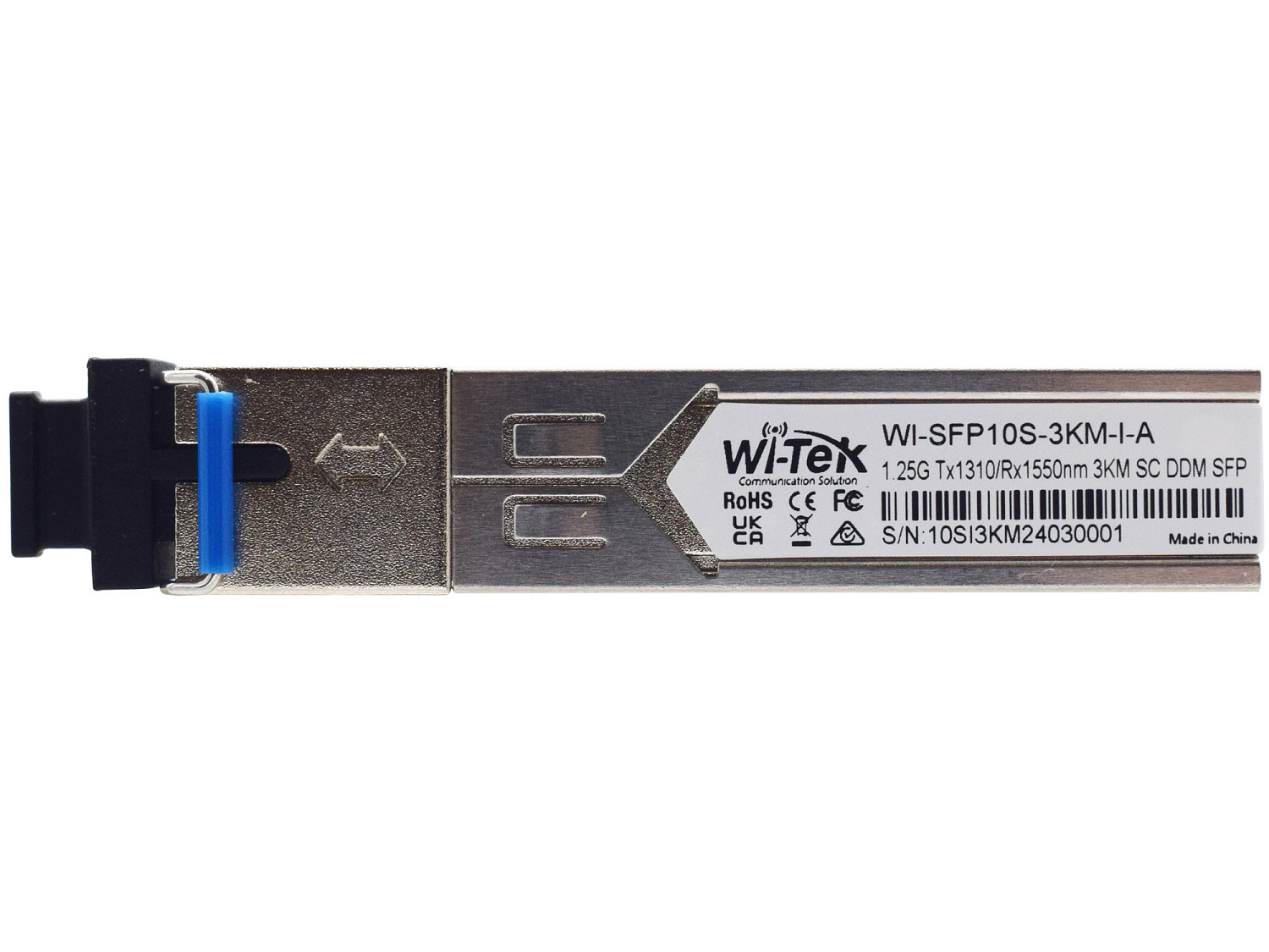 WI-TEK WI-SFP10S-3KM-I, оптический трансивер