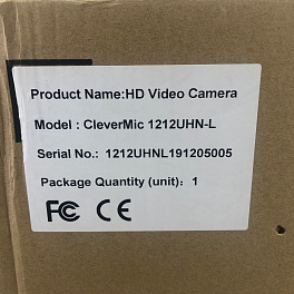 PTZ-камера CleverMic 1212UHN-L POE Black (FullHD, 12x, USB 3.0, HDMI, LAN)