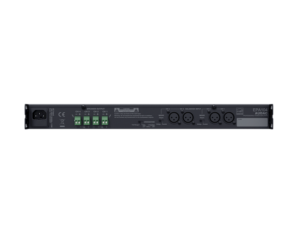 AUDAC EPA104, четырехканальный низкоомный усилитель AUDAC EPA104, четырехканальный низкоомный усилитель