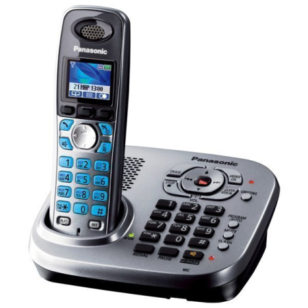 Panasonic KX-TG8041RUM, беспроводной DECT телефон (серый металлик)